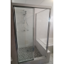 Australia Custom made framed next to bathtub shower screen (700-900)*(700-900)*1900